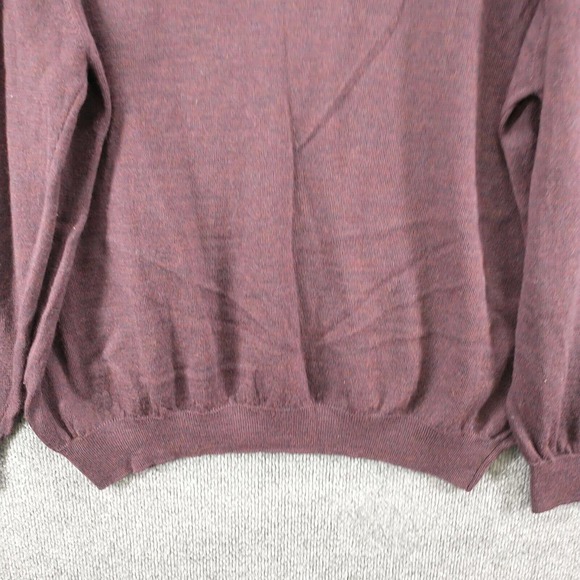 Toscano Men's Pullover Collared Sweater Purple XL Long Sleeve Made in Italy - Picture 7 of 12